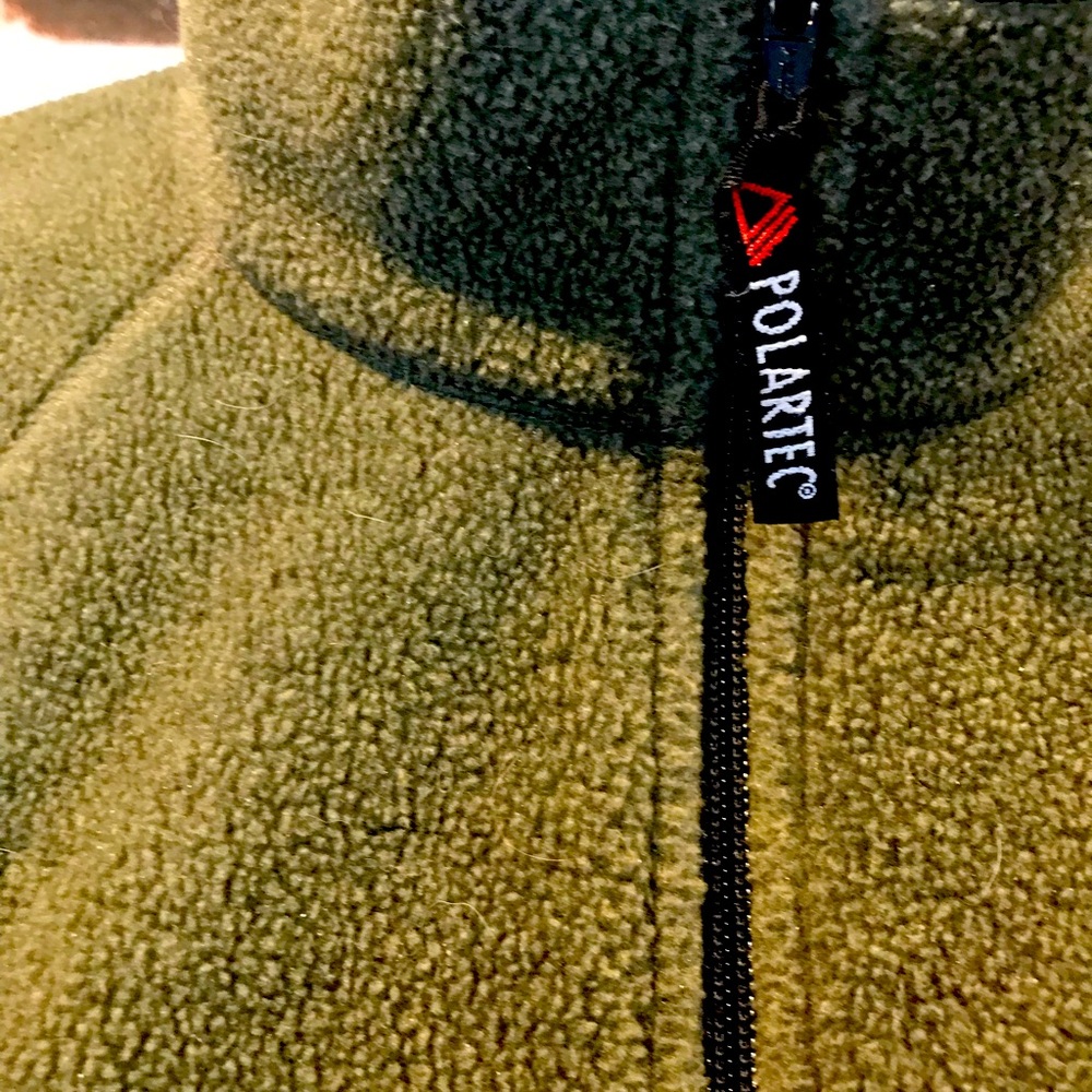 EddieBauer Polartec Army Green Fleece Jacket💚